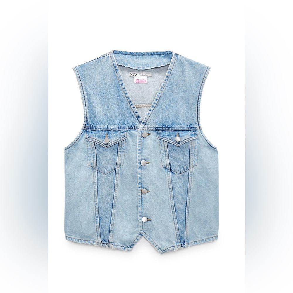 Zara – Denim Vest – Barbie the Movie XL